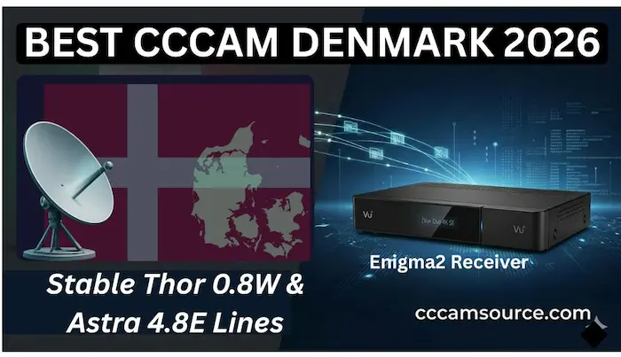 Best CCcam Denmark 2026 Allente Thor 0.8W