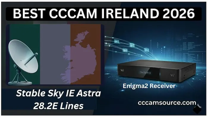 Best CCcam Ireland 2026 Sky IE Astra 28.2E
