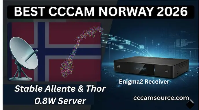 Best CCcam Norway 2026 Allente Thor 0.8W Stable Server