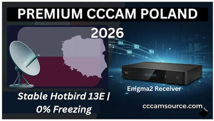 Best CCcam Poland 2026 Hotbird 13E Polsat Canal+
