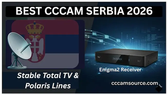 Best CCcam Serbia 2026 Total TV Polaris Eutelsat 16A